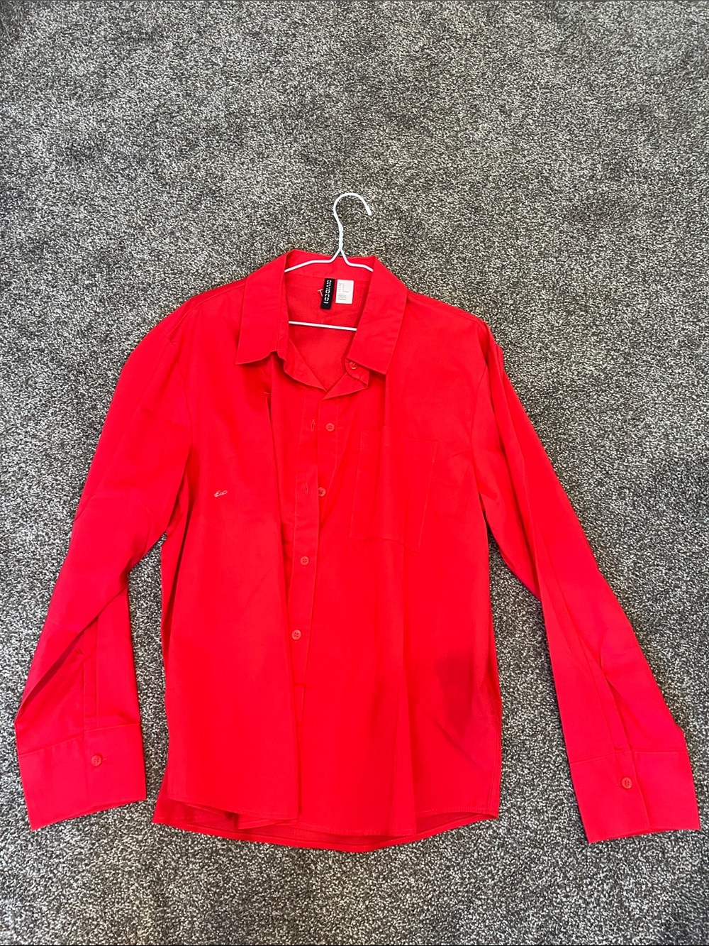 Divided Women's Red Button-Down Shirt
